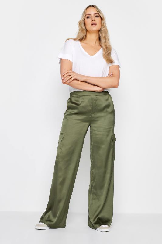 A New Day Women's Tapered Ankle Cargo Pants Olive Green Size 8