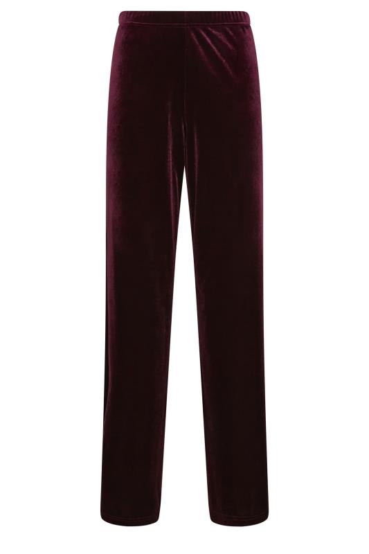 LTS Tall Women's Purple Velvet Wide Leg Trousers | Long Tall Sally 4