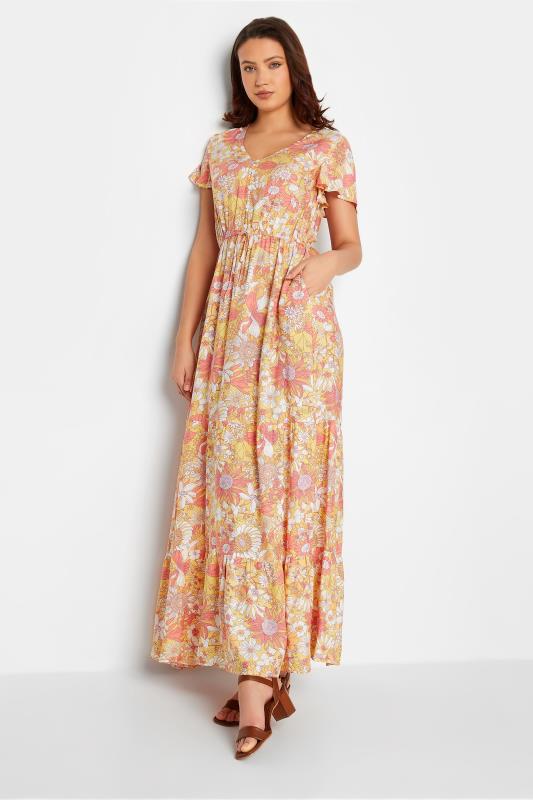 LTS Tall Womens Yellow Floral Print Maxi Dress | Long Tall Sally  2