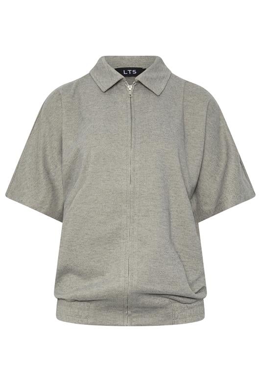  LTS PREMIUM Tall Brown Brushed Short Sleeve Jacket