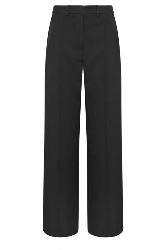 LTS Tall Women's Black Seam Front Wide Leg Trousers | Long Tall Sally 5