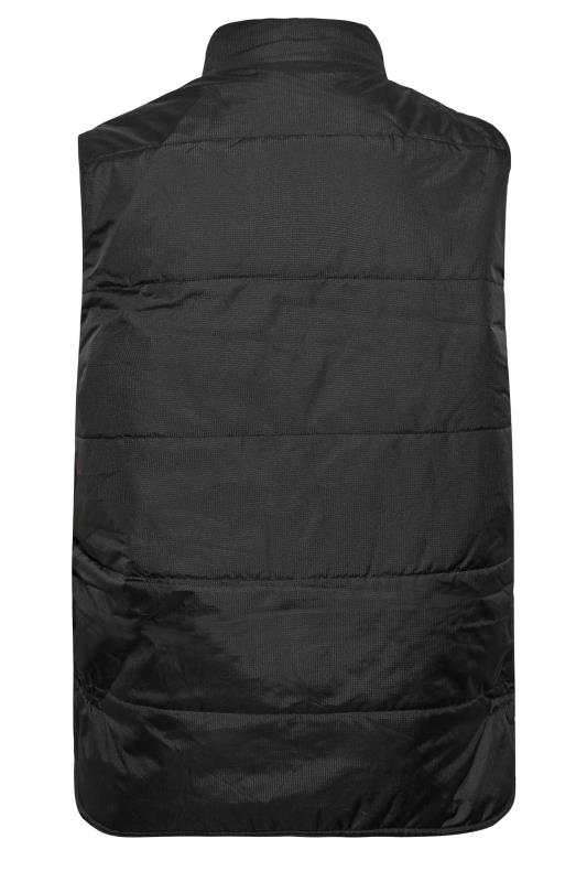 KAM Big & Tall Black Military Multi Pocket Gilet | BadRhino 4