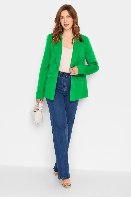 LTS Tall Women's Bright Green Scuba Crepe Blazer | Long Tall Sally  2