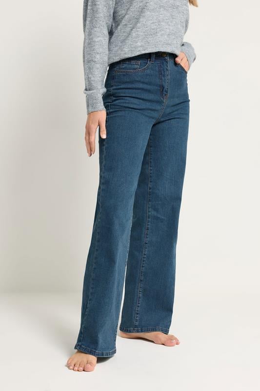LTS Tall Indigo Blue BEA Wide Leg Jeans | Long Tall Sally 2