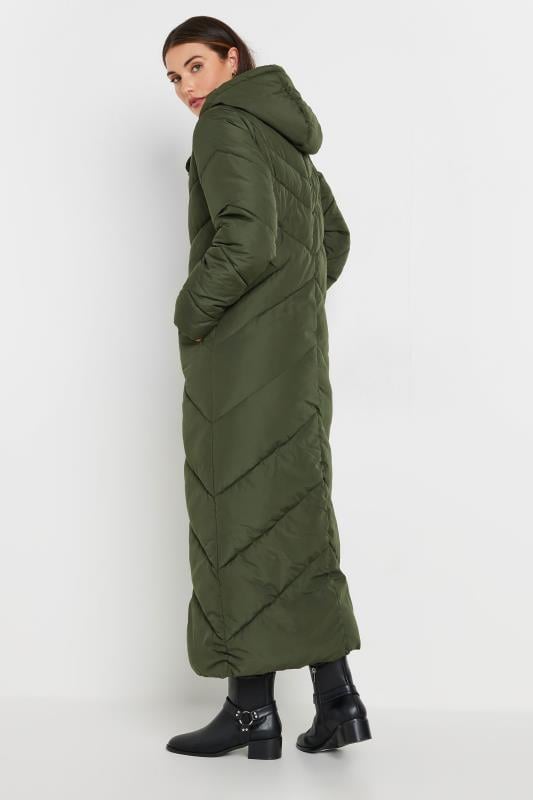 LTS Tall Women s Green Padded Maxi Coat Long Tall Sally