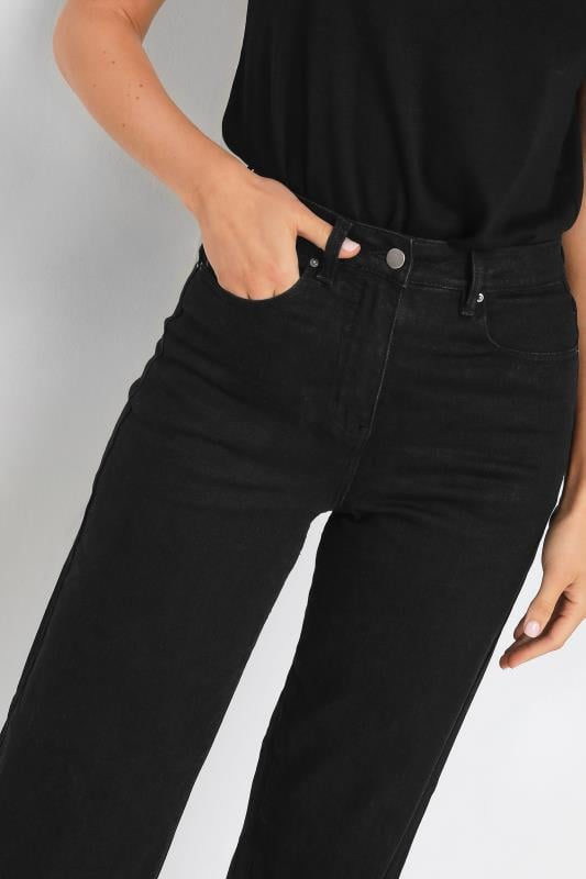 LTS Tall Black BEA Wide Leg Jeans | Long Tall Sally 4