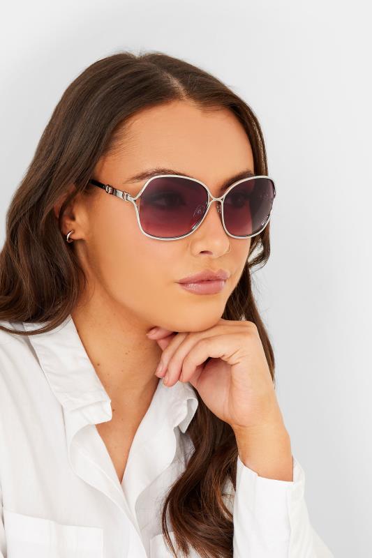 Black Tinted Metal Arm Sunglasses