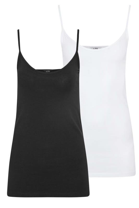 2 PACK Tall Women's Black & White Cami Vest Tops | Long Tall Sally  6