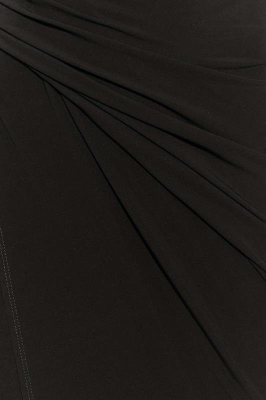 LTS Tall Women's Black Long Sleeve Maxi Wrap Dress | Long Tall Sally 5