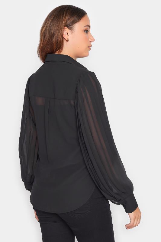 LTS Tall Women's Black Pleat Sleeve Shirt | Long Tall Sally 4