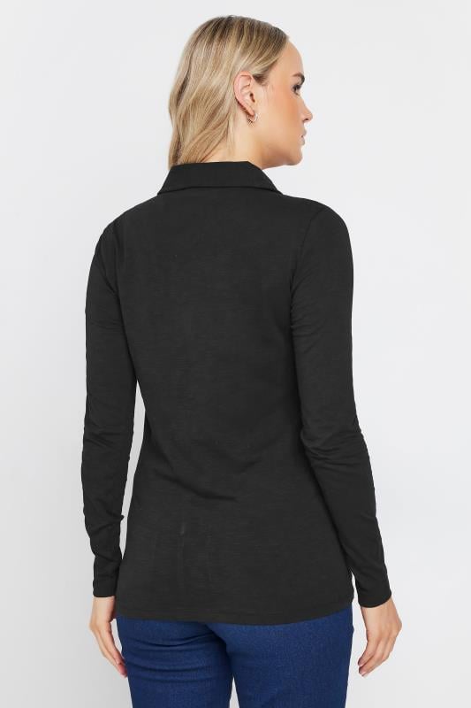 LTS Tall Women's Black Cotton Jersey Shirt | Long Tall Sally 3