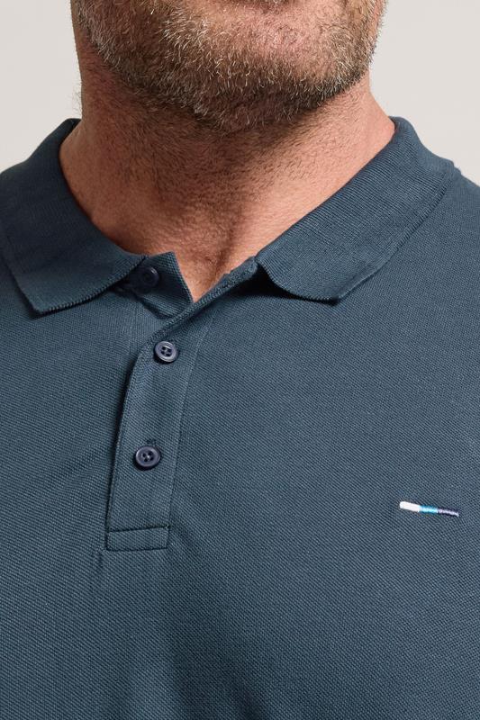 BadRhino Big & Tall Dark Blue Core Polo Shirt | BadRhino 4