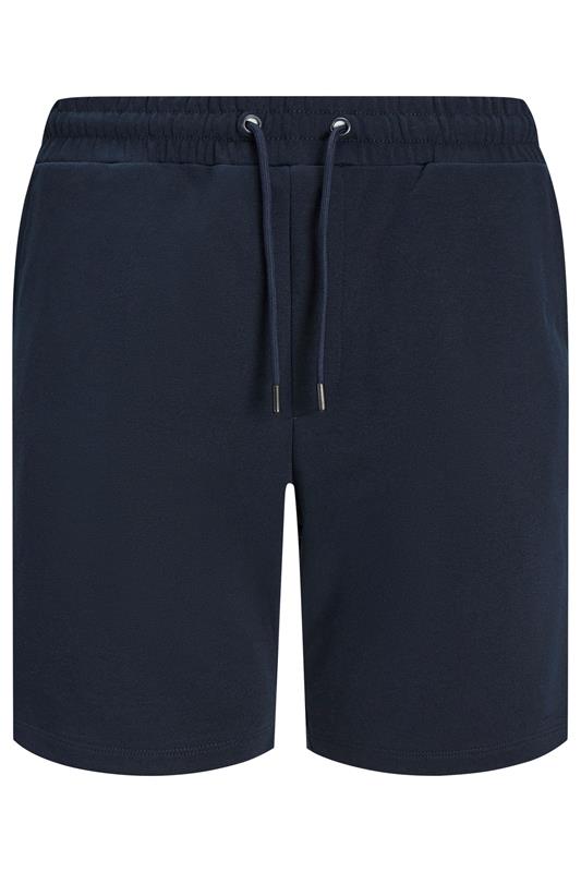 JACK & JONES Big & Tall Navy Blue Jogger Sweat Shorts | BadRhino 2