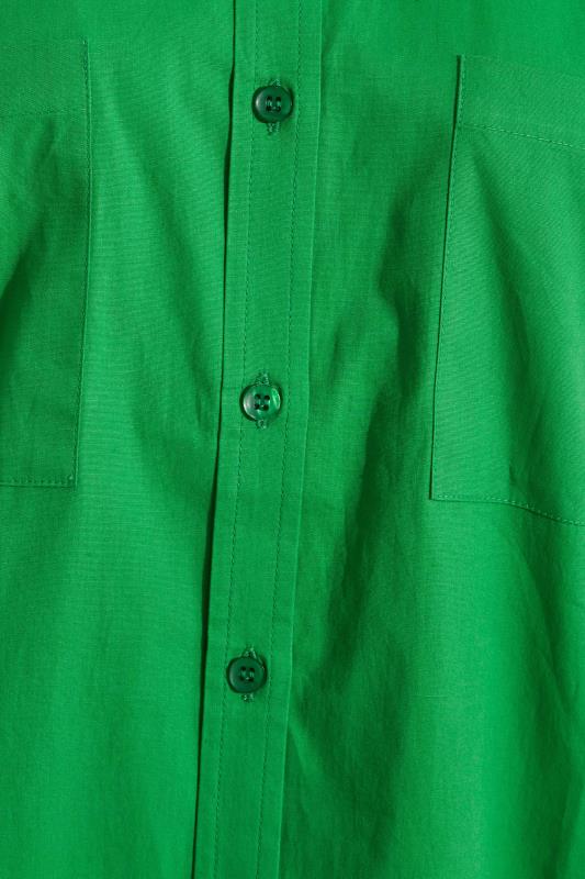 LTS Tall Women's Apple Green Oversized Cotton Shirt | Long Tall Sally 5