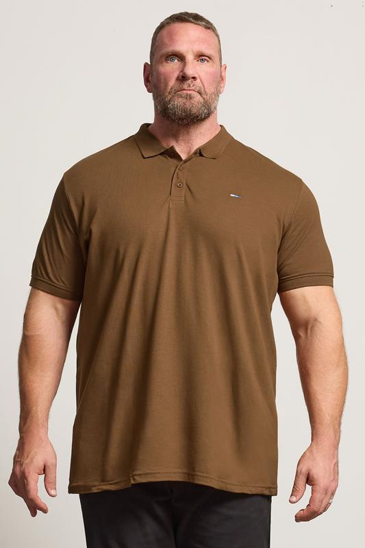 BadRhino Big & Tall Brown Core Polo Shirt | BadRhino 1