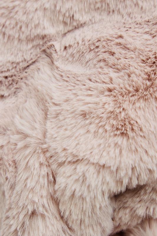 Pink Faux Fur Scarf | Yours Clothing 4