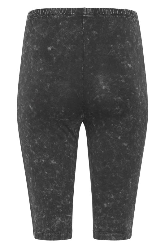 LTS Tall Women's Black Acid Wash Cycling Shorts | Long Tall Sally  5