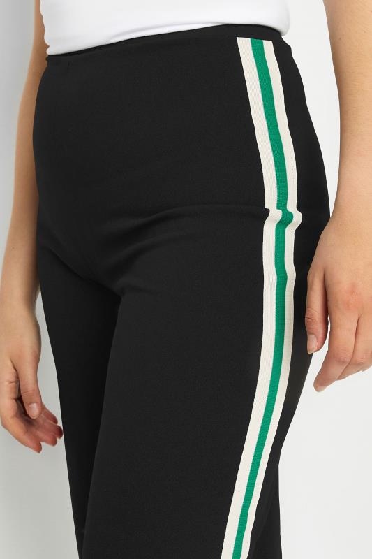 LTS Tall Women's Black & Green Side Stripe Wide Leg Trousers | Long Tall Sally 4