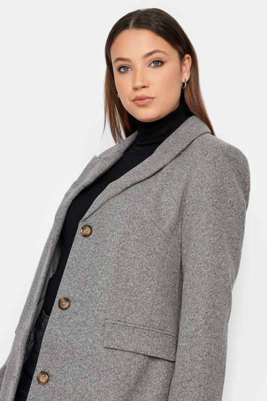 LTS Tall Women's Grey Midi Formal Coat | Long Tall Sally 4