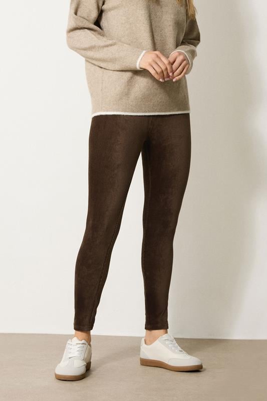 LTS Tall Chocolate Brown Cord Skinny Leggings | Long Tall Sally 2