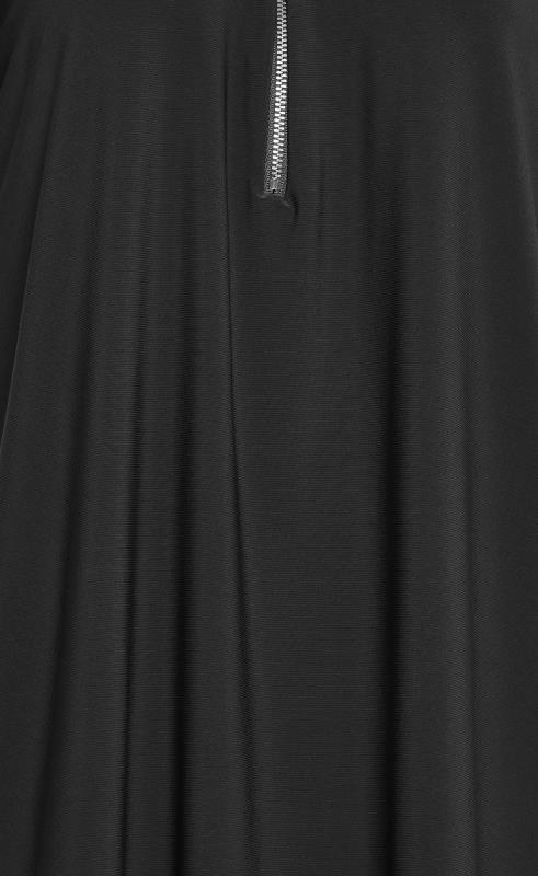LTS Tall Women's Black Zip Detail T-Shirt | Long Tall Sally 5