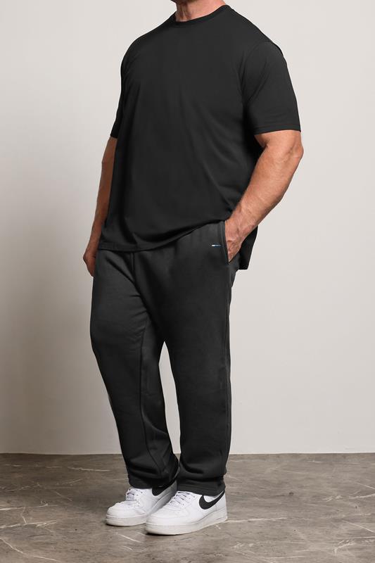 BadRhino Big & Tall Black Open Hem Jogger