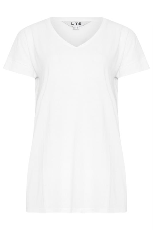 LTS PREMIUM Tall Womens White V-Neck T-Shirt | Long Tall Sally 5