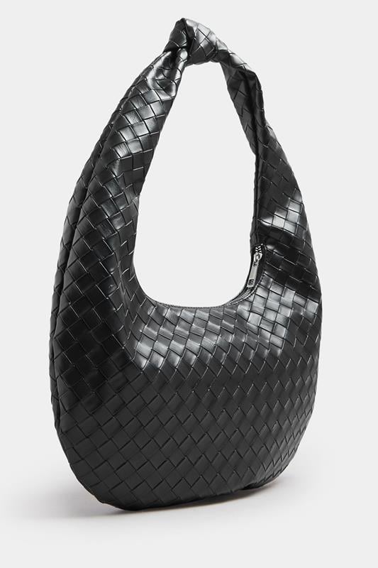 Black Knot Detail Woven Shoulder Bag | Yours Clothing 4