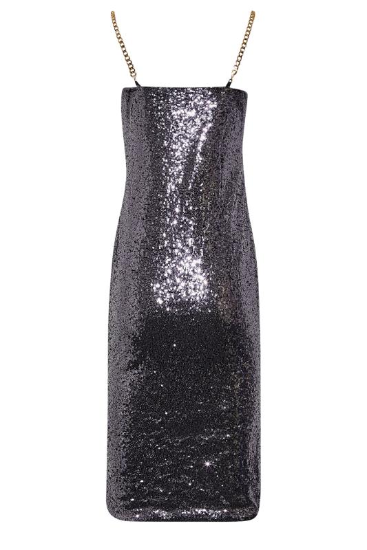 LTS Tall Women's Purple Sequin Chain Strap Mini Dress | Long Tall Sally 7