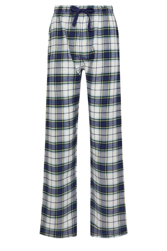 LTS Tall Navy Blue Woven Check Pyjama Bottoms | Long Tall Sally 5