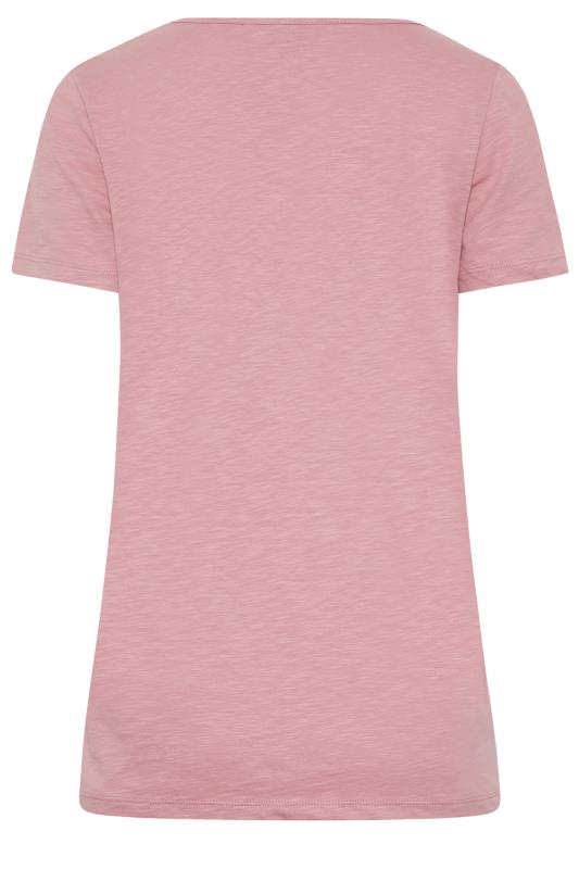 LTS Tall Women's Blush Pink Short Sleeve Cotton T-Shirt | Long Tall Sally 6