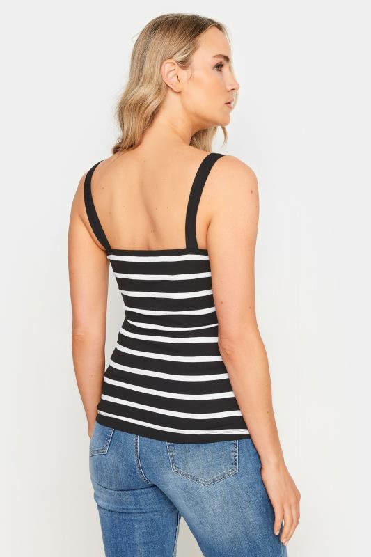 LTS Tall Women's 2 PACK Black & White Striped Cami Vest Tops | Long Tall Sally  5