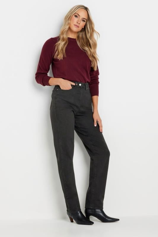 LTS Tall Women's Black Washed UNA Mom Jeans | Long Tall Sally 5