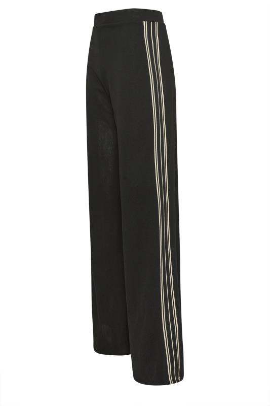 LTS Tall Women's Black & White Side Stripe Wide Leg Trousers | Long Tall Sally 6