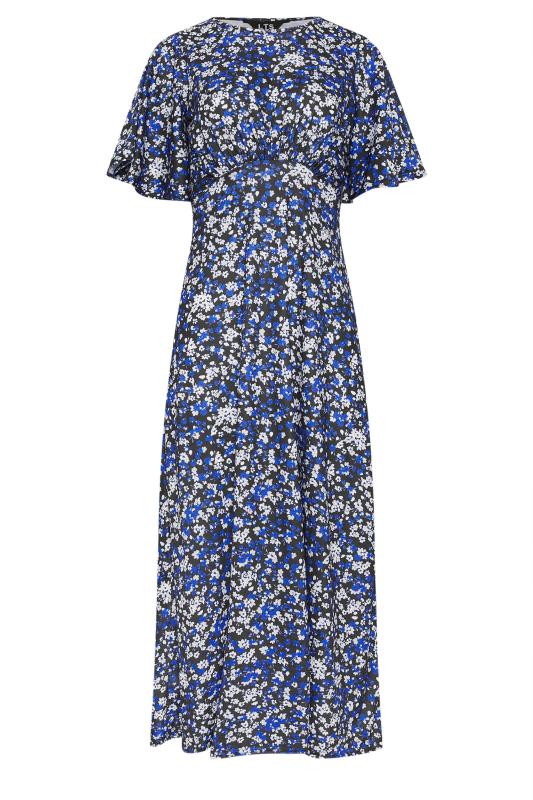 LTS Tall Women's Navy Blue Ditsy Floral Midi Dress | Long Tall Sally  5