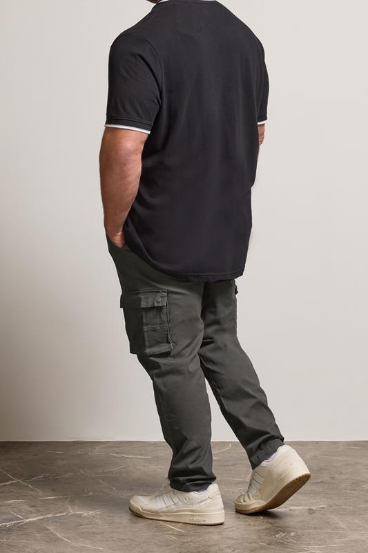 BadRhino Big & Tall Slate Grey Stretch Cargo Trousers | BadRhino 3