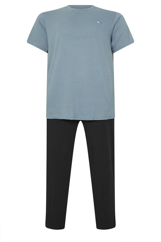 BadRhino Big & Tall Petrol Blue Lounge Trouser & T-Shirt Set | BadRhino 5