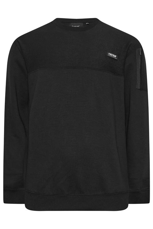 FIRETRAP Big & Tall Navy Blue Olsen Sweatshirt | BadRhino 4