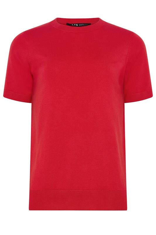 LTS Tall Women's Red Short Sleeve Knit Jumper | Long Tall Sally 6