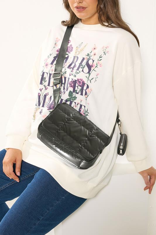 Khaki Green Quilted Cross Body Bag