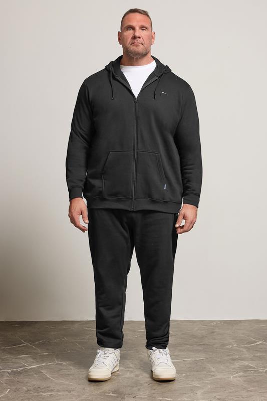 BadRhino Black Essential Zip Through Hoodie | BadRhino 3