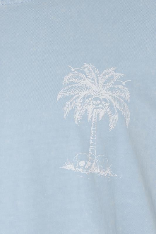 BadRhino Big & Tall Light Blue Acid Wash Graphic T-Shirt | BadRhino 8
