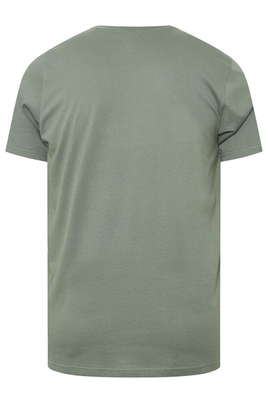 BadRhino Big & Tall Green/Blue/Purple/Cream/Navy Blue 5 Pack Extra Long T-Shirts | BadRhino 8