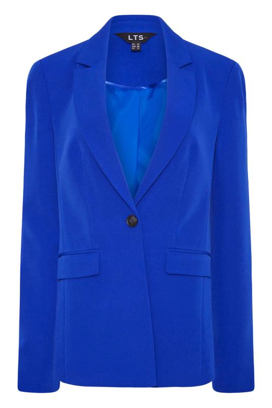 LTS Tall Women's Cobalt Blue Scuba Crepe Tailored Blazer | Long Tall Sally  6