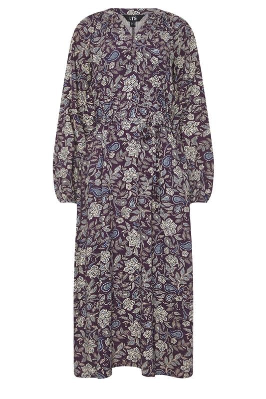 Tall  LTS Tall Purple Floral Midaxi Dress
