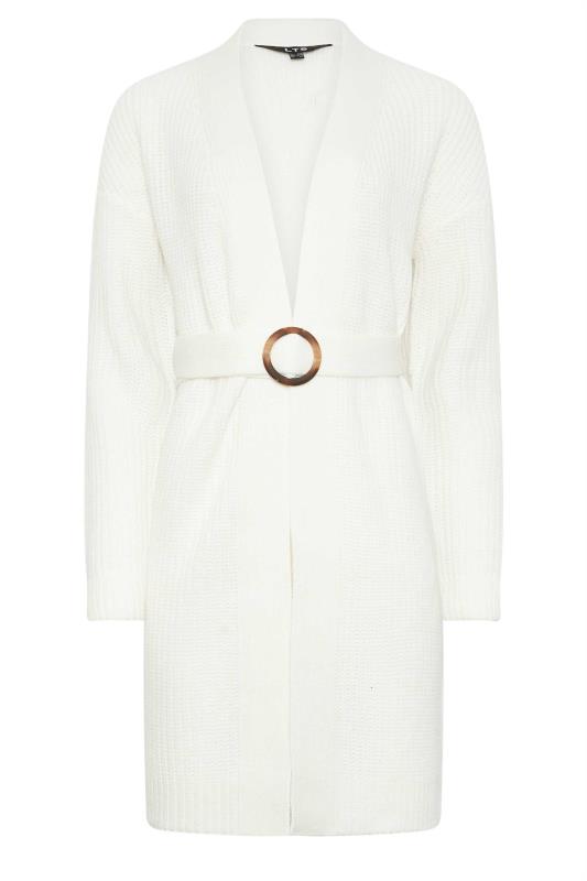 LTS Tall Womens Ivory White Belted Cardigan | Long Tall Sally 5