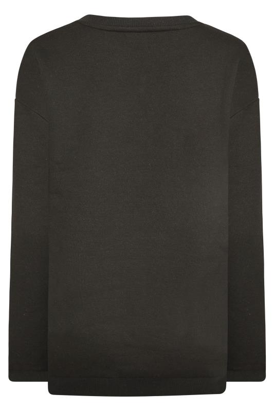 LTS Tall Women's Black Embellished Sweatshirt | Long Tall Sally 7