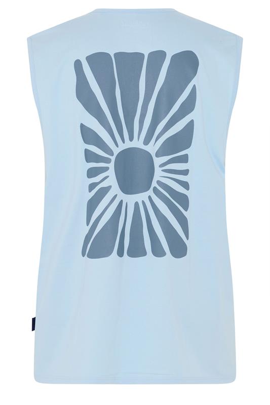 BadRhino Big & Tall Light Blue Sun Graphic Vest Top | BadRhino 9