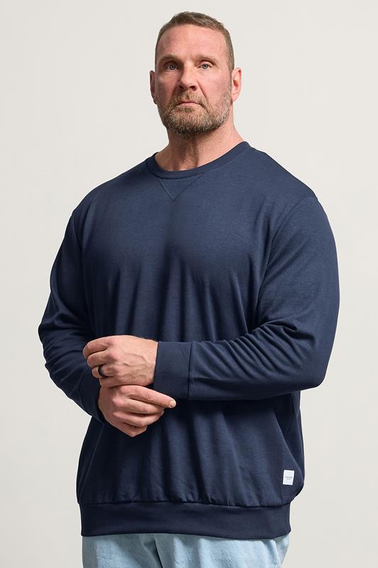 JACK & JONES Navy Blue Crew Sweatshirt