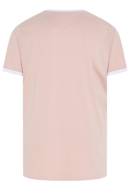 KAM Big & Tall Pink 'Paradiso' T-Shirt | BadRhino 5
